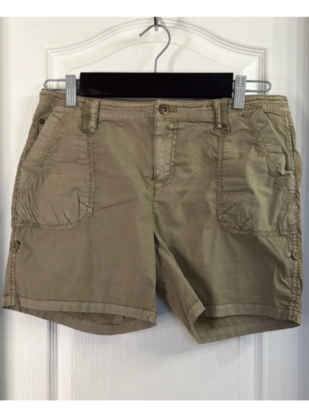 Women’s Olive Cargo Shorts